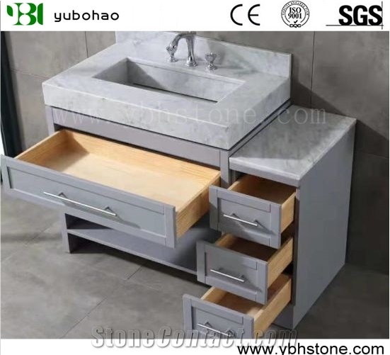 Yellow Travertine/Polished Solid Surface Bath Top