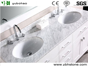 Yellow Travertine/Polished Solid Surface Bath Top