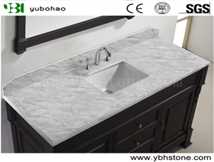 Yellow Travertine/Polished Solid Surface Bath Top