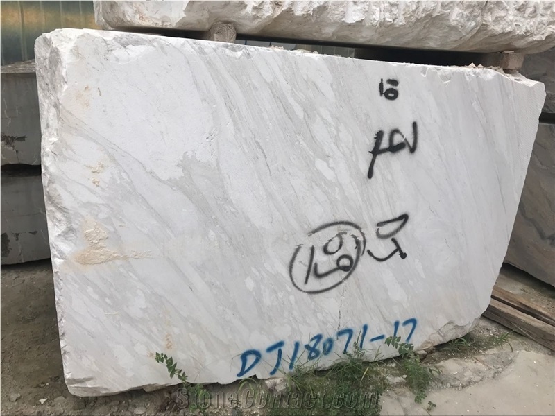 White Marble Bloc Volakas White Rough Blocks