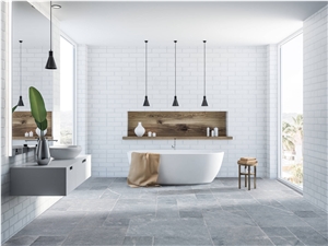 Bluestone French Pattern Set Marble Tile