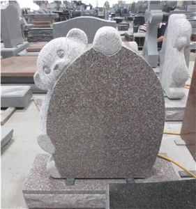 Granite Teddy Bear Headstone for Child Monument