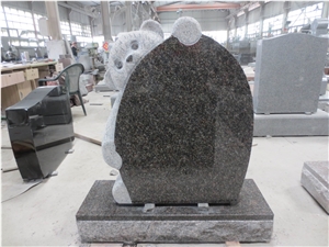 Granite Teddy Bear Headstone for Child Monument