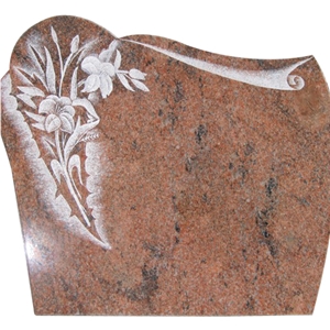 Modern Granite Germany Flower Carving Monument