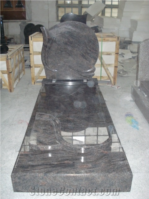 Poland Design Aurora Granite Headstone