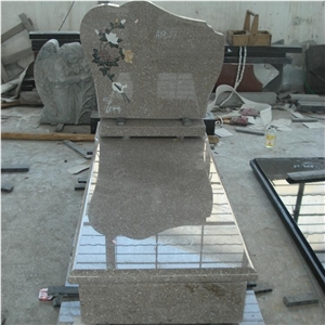 Poland Design Imperial Rose Granite Tombstone