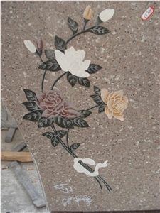 Poland Design Imperial Rose Granite Tombstone