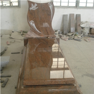 Poland Design Multicolor Red Granite Monument