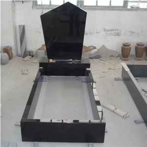 Poland Design Natural Granite Tombstone with Kerbs