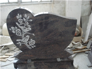 Poland Granite Patterns Laser Etching Headstone