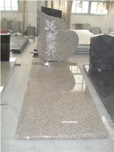 Poland Granite Patterns Laser Etching Headstone