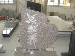 Poland Granite Patterns Laser Etching Headstone