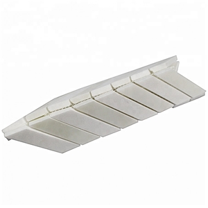 Polished Chevron Thassos and Calacatta Mosaic