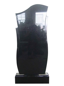 Russian Style Black Granite Monument
