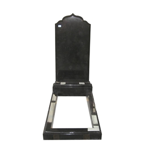Russian Style Black Granite Monument