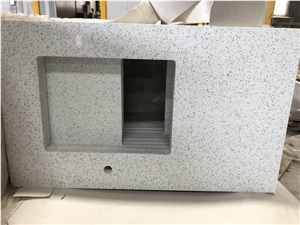 Marriott Hotel Shimmer Quartz Custom Vanity Tops