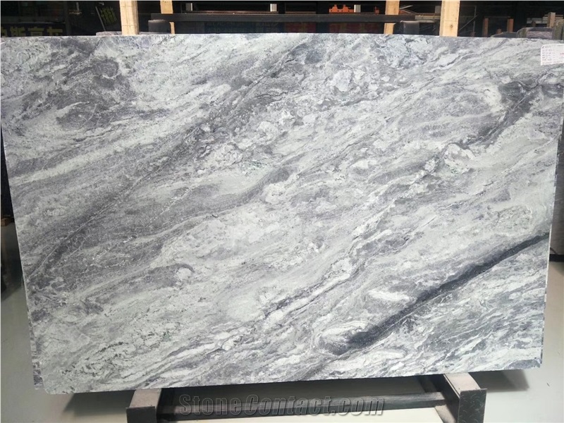 New Green Granite Black Veins Book Match Slabs