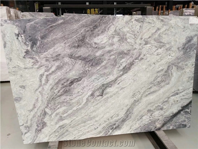 New Light Green Black Wave Veining Granite Slabs