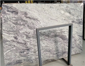 New Light Green Black Wave Veining Granite Slabs