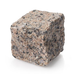 Pink Granite Cobblestone Pavement Pink Granite Cobblestone Pavement