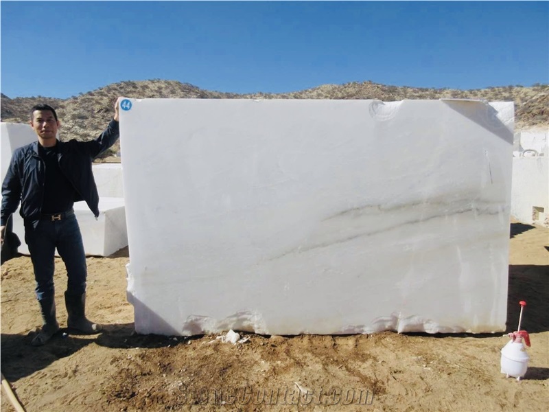Namibia White Marble Blocks, Bianco Rhino Marble Blocks