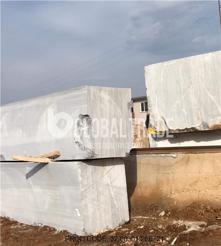 Marmara White Marble - Mink Classic Marble Block
