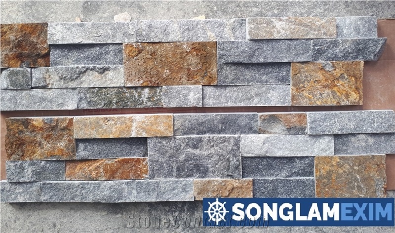 Muticolor Local Marble Wall Panel -Slate Stone Veneer