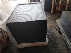 G654 Dark Grey Granite Paving Tiles Slabs Flamed