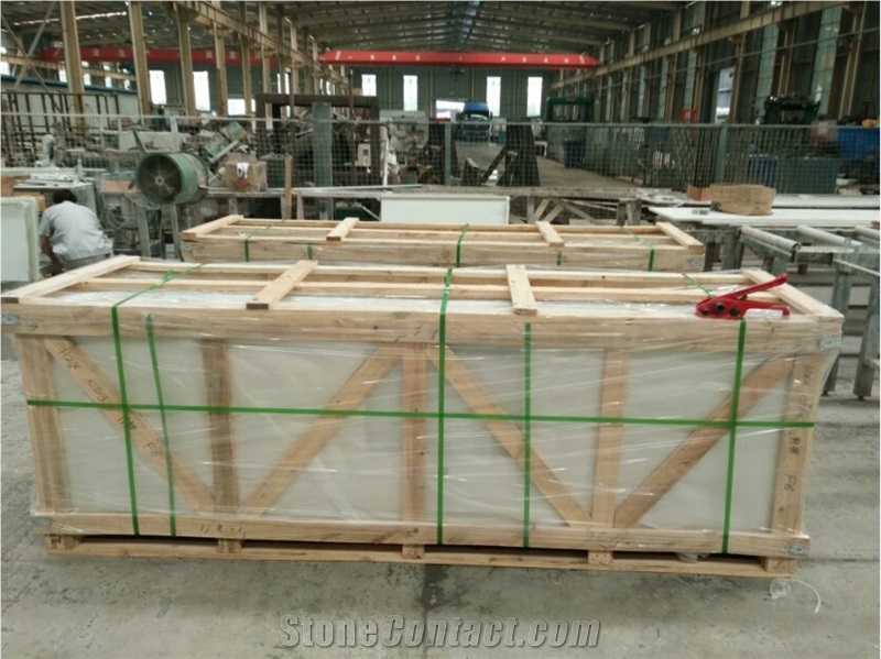 White Quartz Kitchen Countertops Factory
