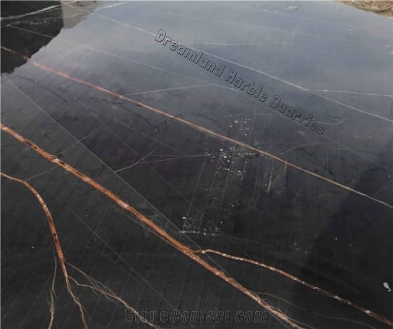 Black Aziza Marble Blocks New Quarry