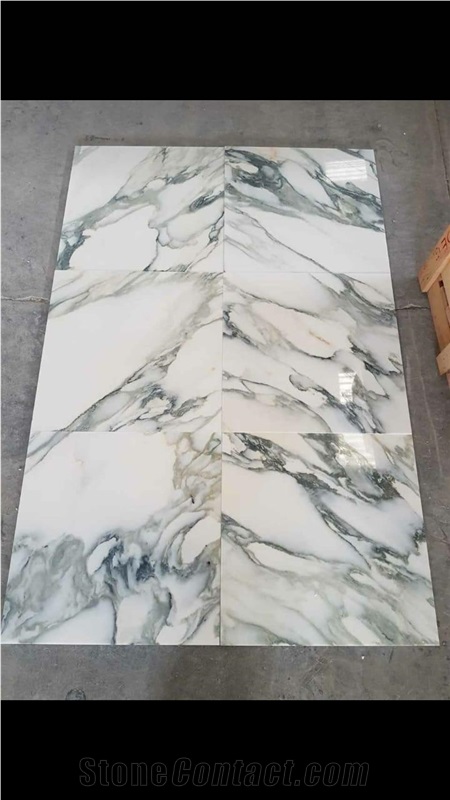 Calacatta Verde Marble Tiles & Slab