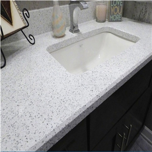 Crystal White Quartz Countertops