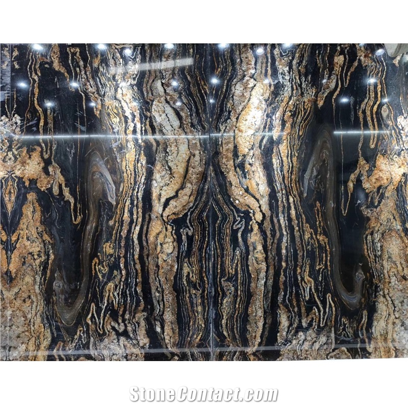 Forest Black Granite Tiles & Slabs