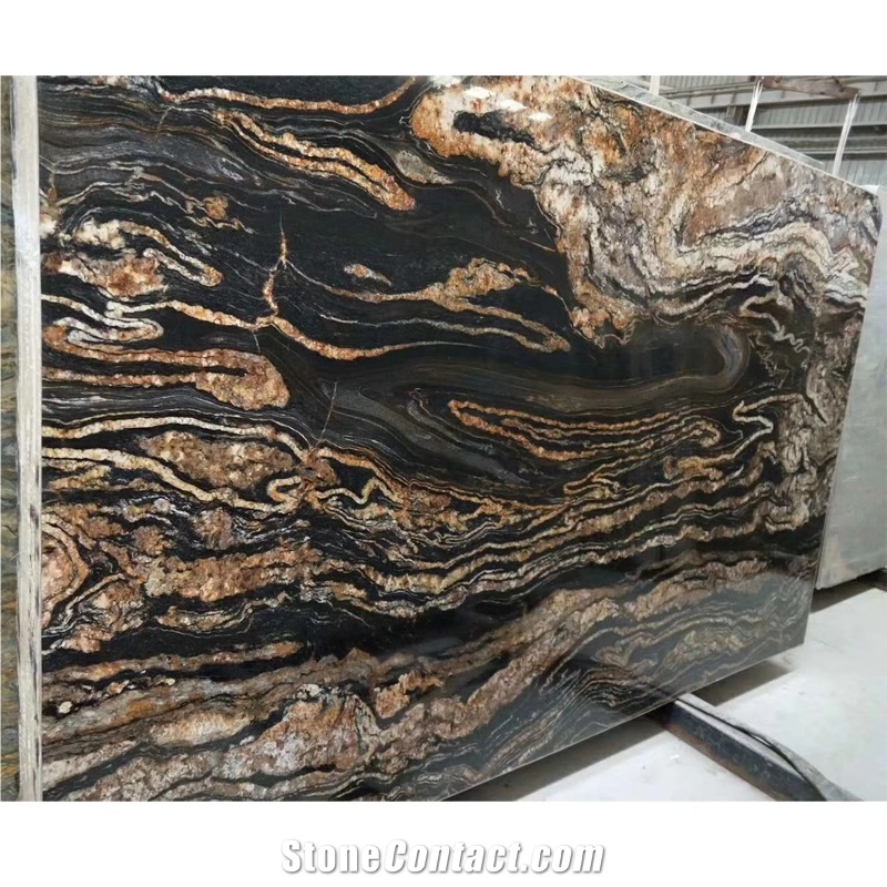 Forest Black Granite Tiles & Slabs