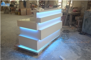 Led Reception Desk Mini Front Desk Counter