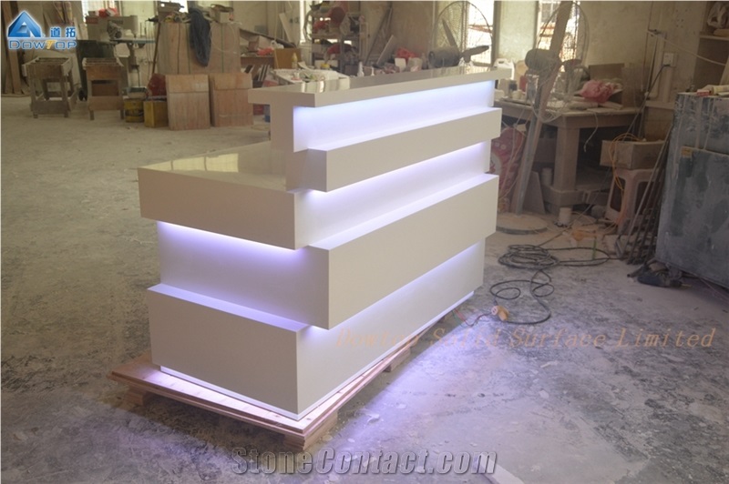 Led Reception Desk Mini Front Desk Counter