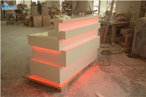 Led Reception Desk Mini Front Desk Counter
