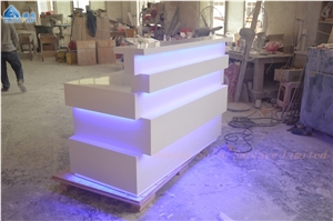 Led Reception Desk Mini Front Desk Counter