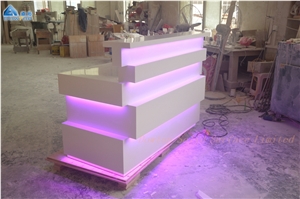 Led Reception Desk Mini Front Desk Counter