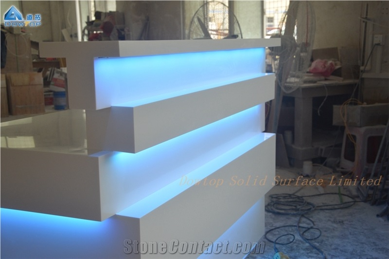 Led Reception Desk Mini Front Desk Counter
