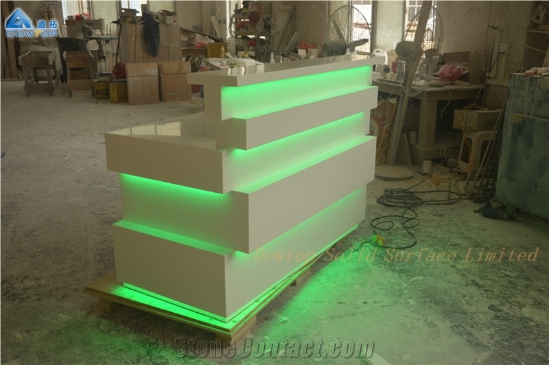 Modern Salon Spa Reception Desk Counter Custom