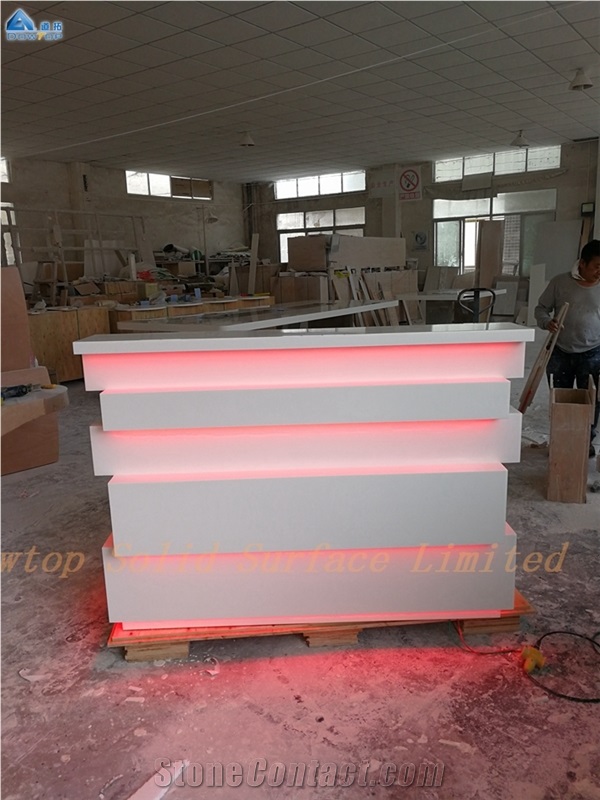 Modern Salon Spa Reception Desk Counter Custom