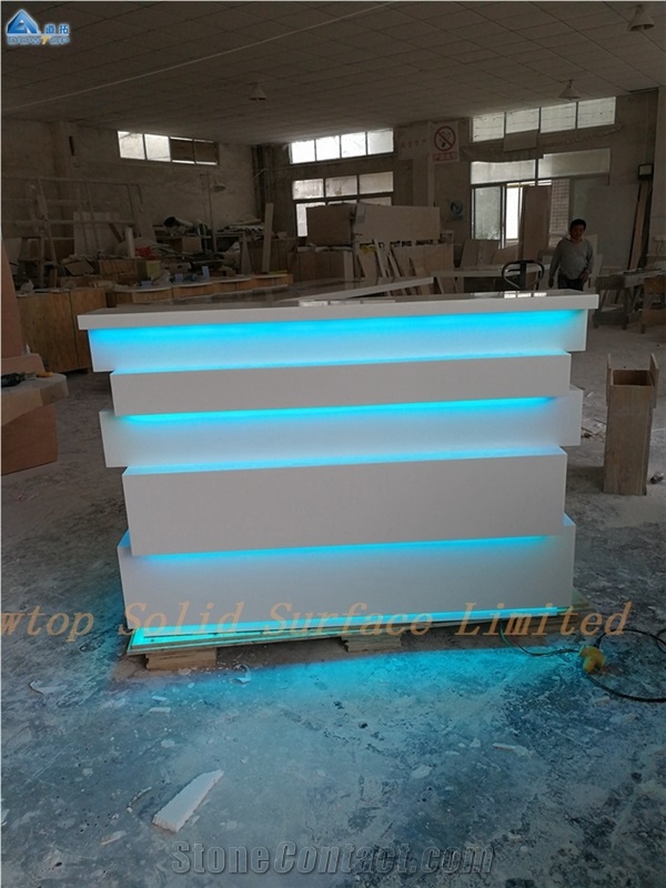 Modern Salon Spa Reception Desk Counter Custom