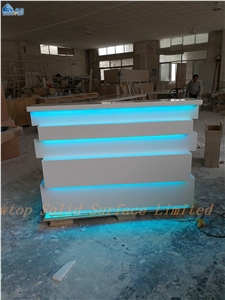 Modern Salon Spa Reception Desk Counter Custom