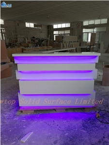 Modern Salon Spa Reception Desk Counter Custom