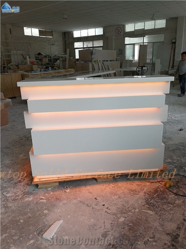 Modern Salon Spa Reception Desk Counter Custom