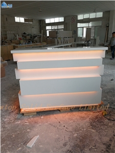 Modern Salon Spa Reception Desk Counter Custom