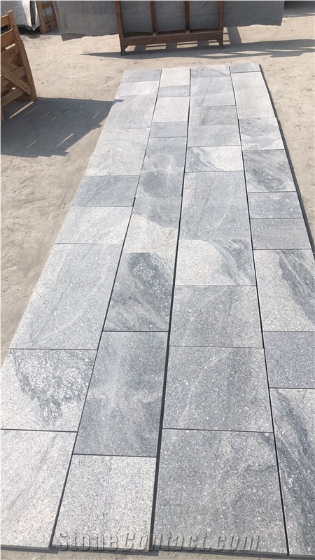 Light Grey Granite Pavers G603 with Veins