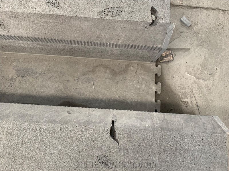 China Hainan Black Basalt Stone Blocks Project