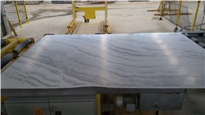 Turkish Calacatta Bianco-Honed Dolomite Marble Slabs